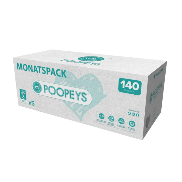 Poopeys Windeln | Monatspack