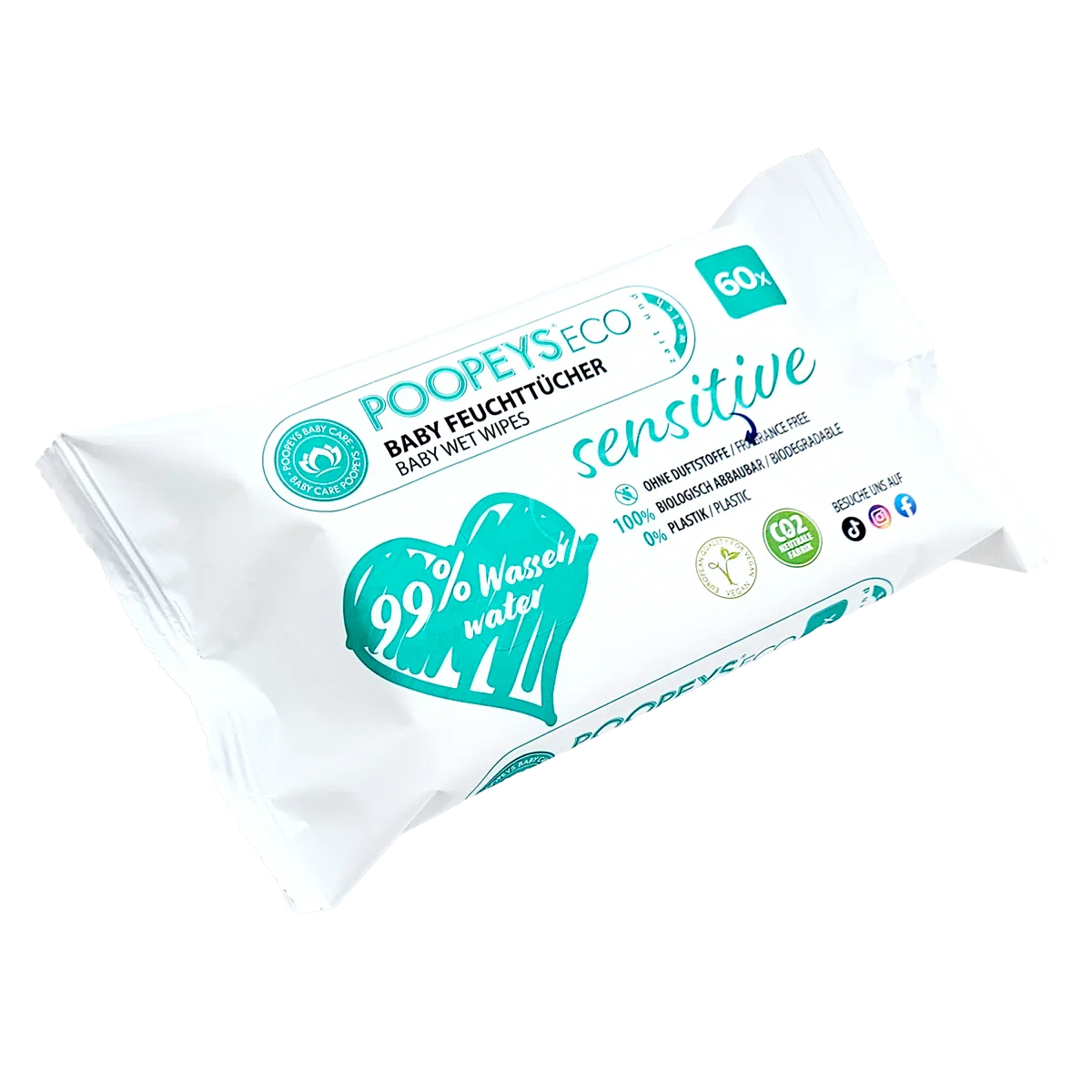 🎁 Poopeys ECO Feuchttücher Sensitive (100% off)