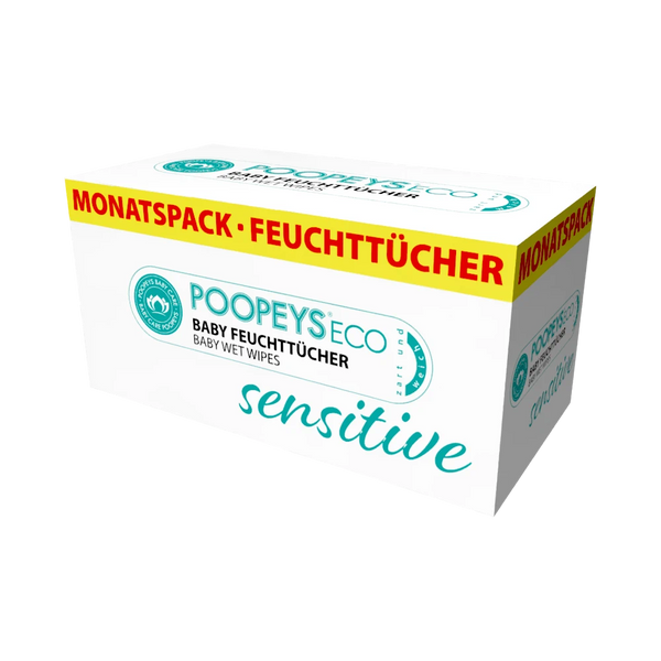 Poopeys ECO Feuchttücher Sensitive Monatspack